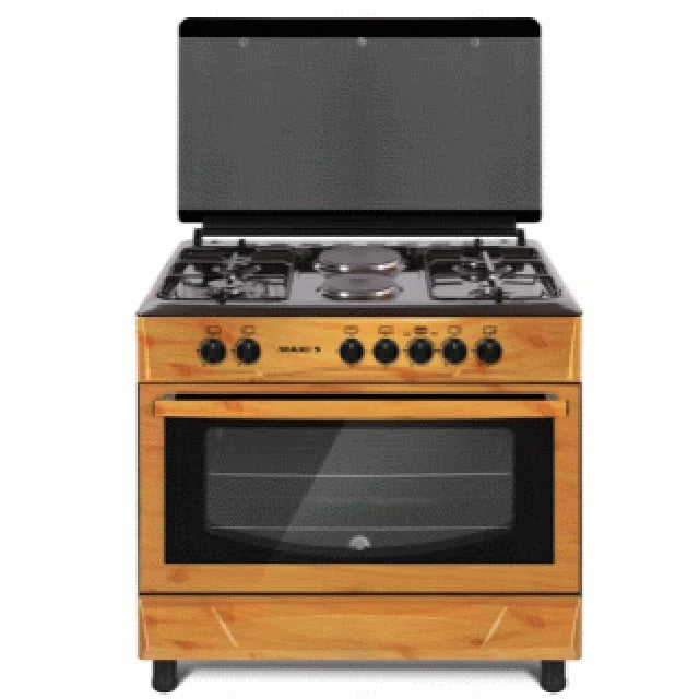 Maxi Style 60x90 4+2 Wood Finish Gas and Electric Cooker | Dreamworks